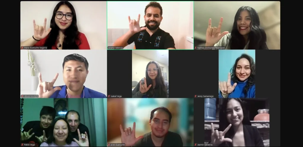Graduación del Curso Virtual de Lengua de Señas Ecuatoriana